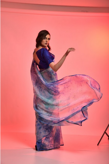 Prizam Color Set Chiffon Party Wear Sarees Catalog